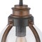 Westinghouse Pendant 60W Mini Cindy ORB Barnwood Accents Clear Seeded Glass 6356300 - alternate 3
